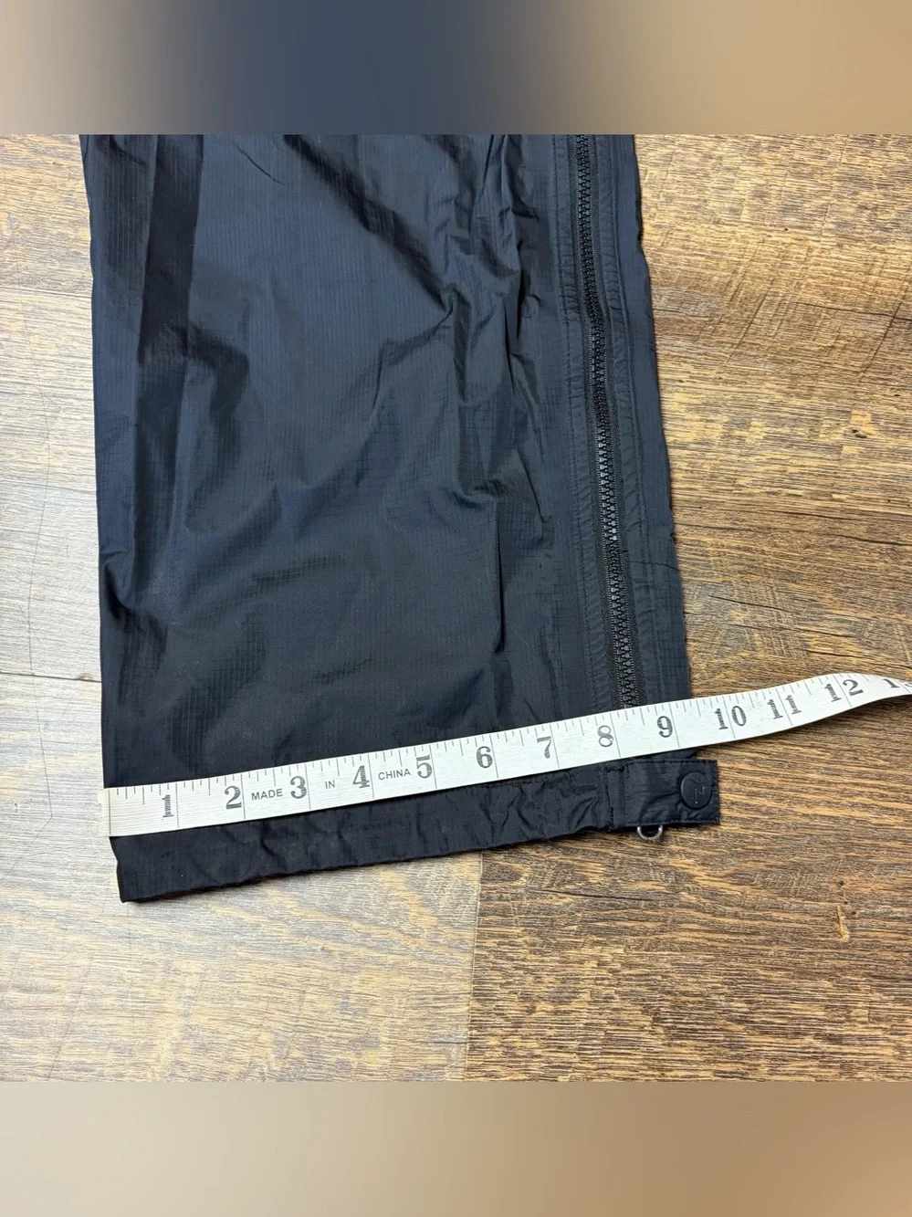 Marmot Precip Nylon Rain Pants Men's Large Black Full Side Zip Hiking